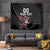 Custom Wales Rugby Tapestry Welsh Dragon Mascot Black Version - Wonder Print Shop