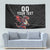 Custom Wales Rugby Tapestry Welsh Dragon Mascot Black Version - Wonder Print Shop