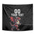 Custom Wales Rugby Tapestry Welsh Dragon Mascot Black Version - Wonder Print Shop