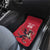Custom Wales Rugby Car Mats Welsh Dragon Mascot Red Version