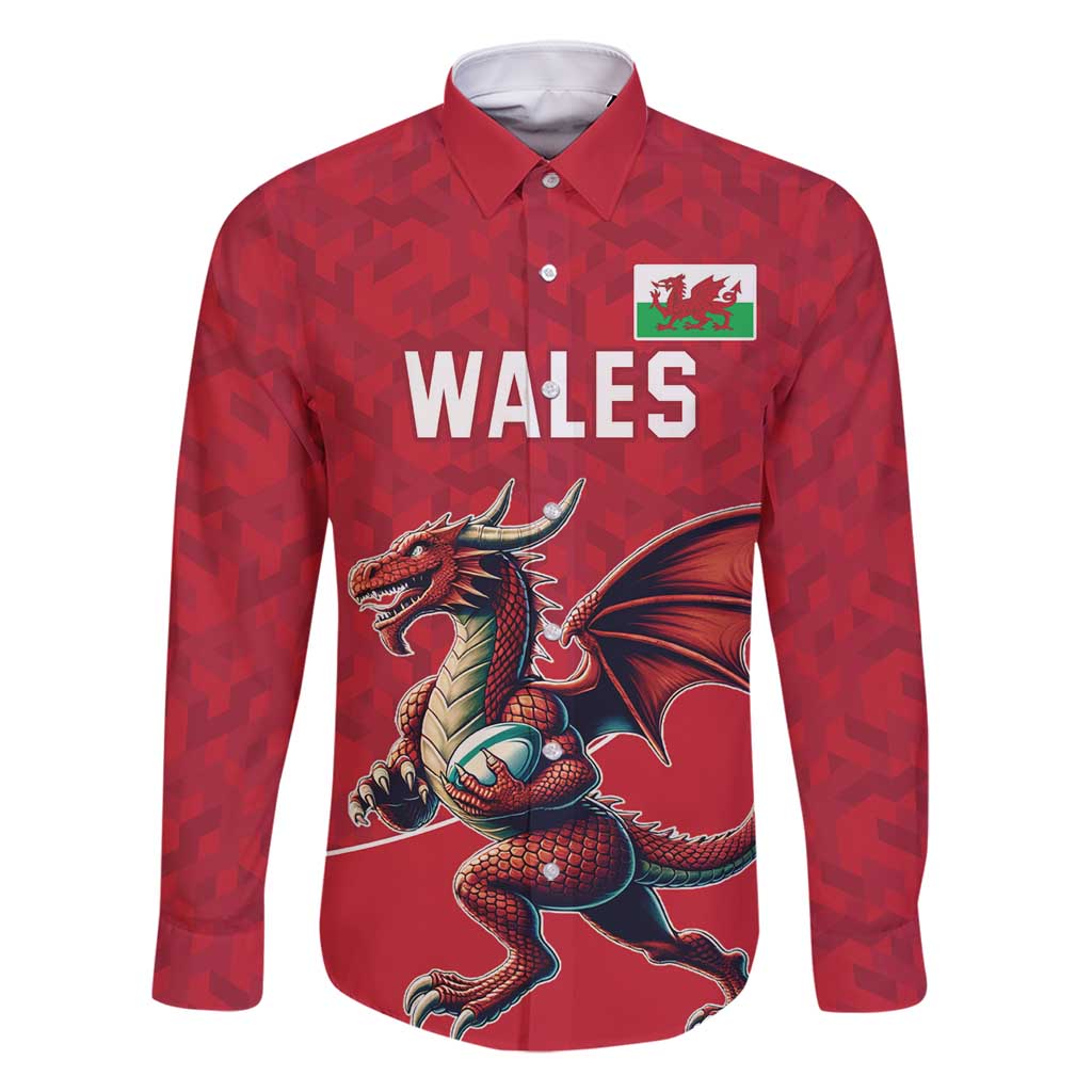 Custom Wales Rugby Family Matching Off Shoulder Short Dress and Hawaiian Shirt Welsh Dragon Mascot Red Version - Wonder Print Shop