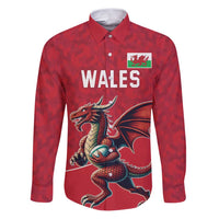 Custom Wales Rugby Family Matching Puletasi and Hawaiian Shirt Welsh Dragon Mascot Red Version
