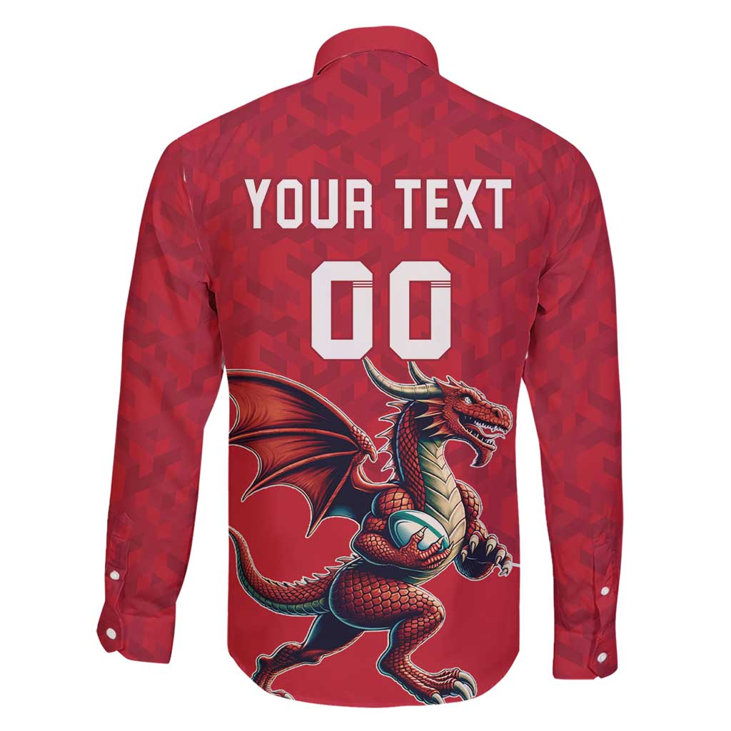 Custom Wales Rugby Family Matching Short Sleeve Bodycon Dress and Hawaiian Shirt Welsh Dragon Mascot Red Version - Wonder Print Shop