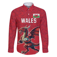 Custom Wales Rugby Family Matching Summer Maxi Dress and Hawaiian Shirt Welsh Dragon Mascot Red Version - Wonder Print Shop