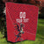 Custom Wales Rugby Quilt Welsh Dragon Mascot Red Version - Wonder Print Shop