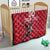 Custom Wales Rugby Quilt Welsh Dragon Mascot Red Version - Wonder Print Shop