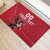 Custom Wales Rugby Rubber Doormat Welsh Dragon Mascot Red Version - Wonder Print Shop
