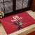 Custom Wales Rugby Rubber Doormat Welsh Dragon Mascot Red Version - Wonder Print Shop