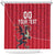 Custom Wales Rugby Shower Curtain Welsh Dragon Mascot Red Version - Wonder Print Shop