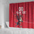 Custom Wales Rugby Shower Curtain Welsh Dragon Mascot Red Version - Wonder Print Shop