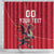 Custom Wales Rugby Shower Curtain Welsh Dragon Mascot Red Version - Wonder Print Shop