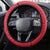 Wales Rugby Steering Wheel Cover Welsh Dragon Mascot Red Version - Wonder Print Shop