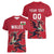Custom Wales Rugby Women V-Neck T-Shirt Welsh Dragon Mascot Red Version - Wonder Print Shop
