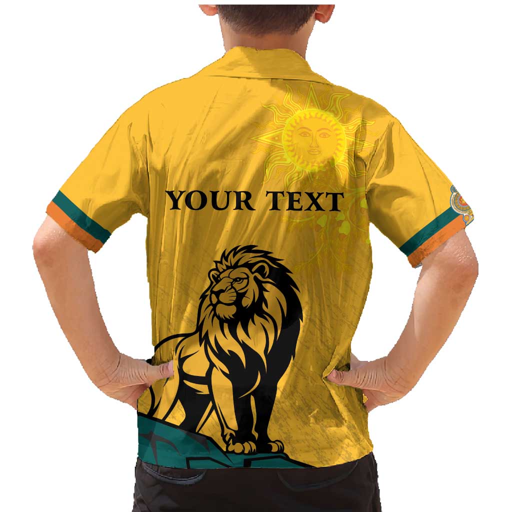 Personalized Sri Lanka Independence Day 1948 Family Matching Mermaid Dress and Hawaiian Shirt Lion With Traditional Sun Face - Wonder Print Shop