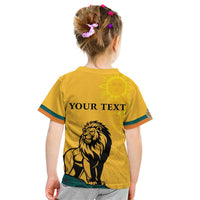 Personalized Sri Lanka Independence Day 1948 Kid T Shirt Lion With Traditional Sun Face - Wonder Print Shop