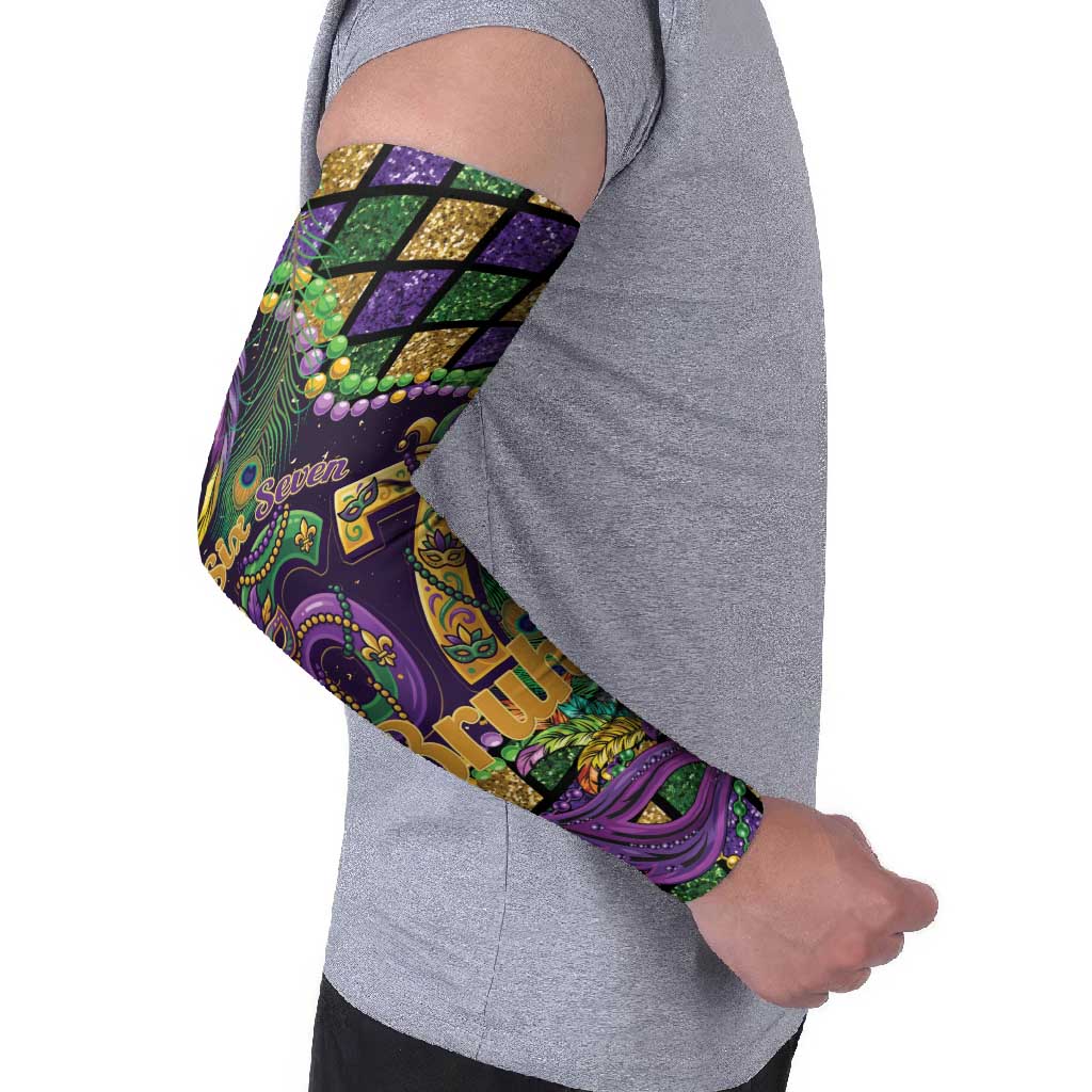 Six Seven Mardi Gras Arm Sleeves 67 Carnival Mask Beads - Wonder Print Shop