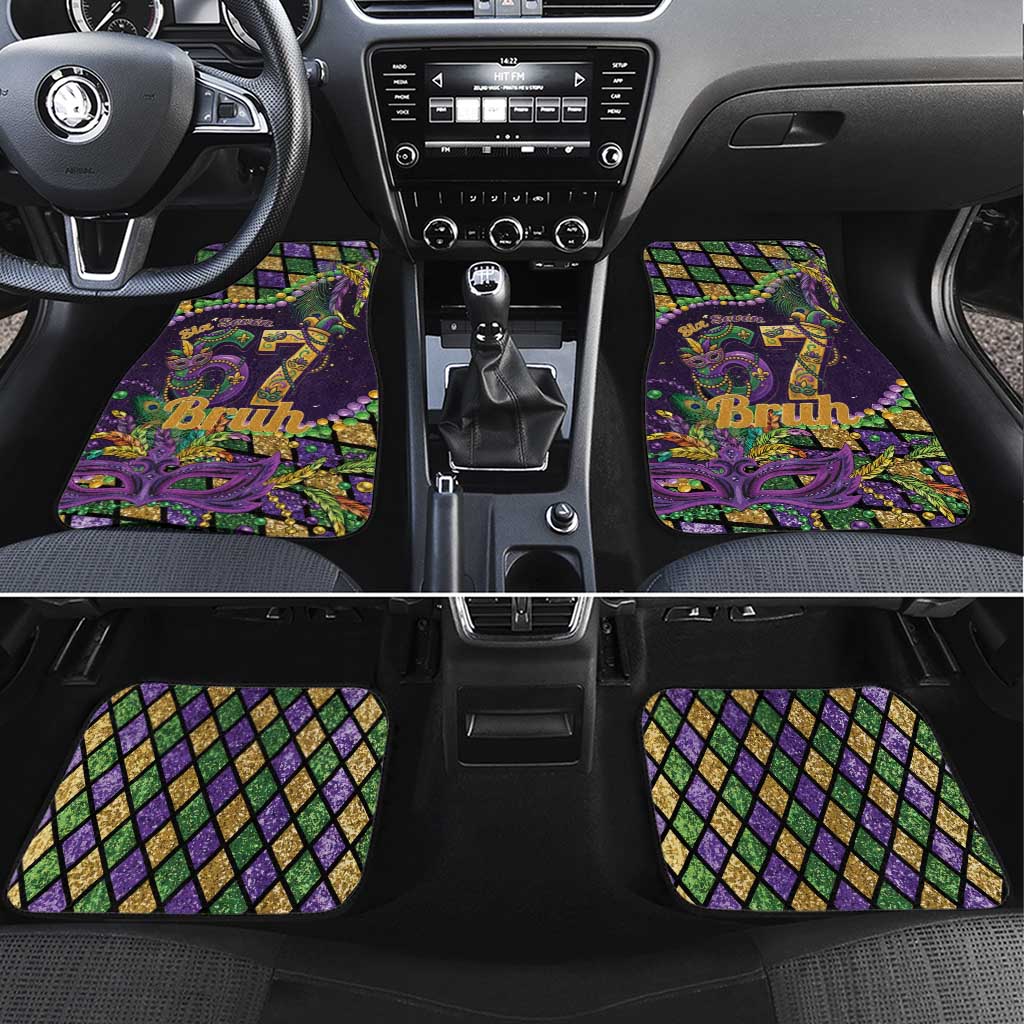 Six Seven Mardi Gras Car Mats 67 Carnival Mask Beads - Wonder Print Shop