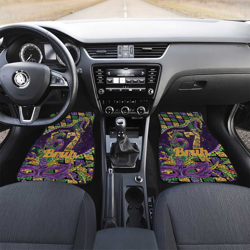 Six Seven Mardi Gras Car Mats 67 Carnival Mask Beads - Wonder Print Shop