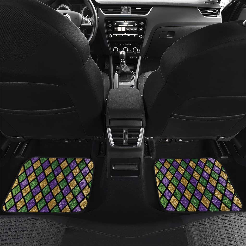 Six Seven Mardi Gras Car Mats 67 Carnival Mask Beads - Wonder Print Shop