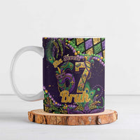 Six Seven Mardi Gras Ceramic Mug 67 Carnival Mask Beads - Wonder Print Shop