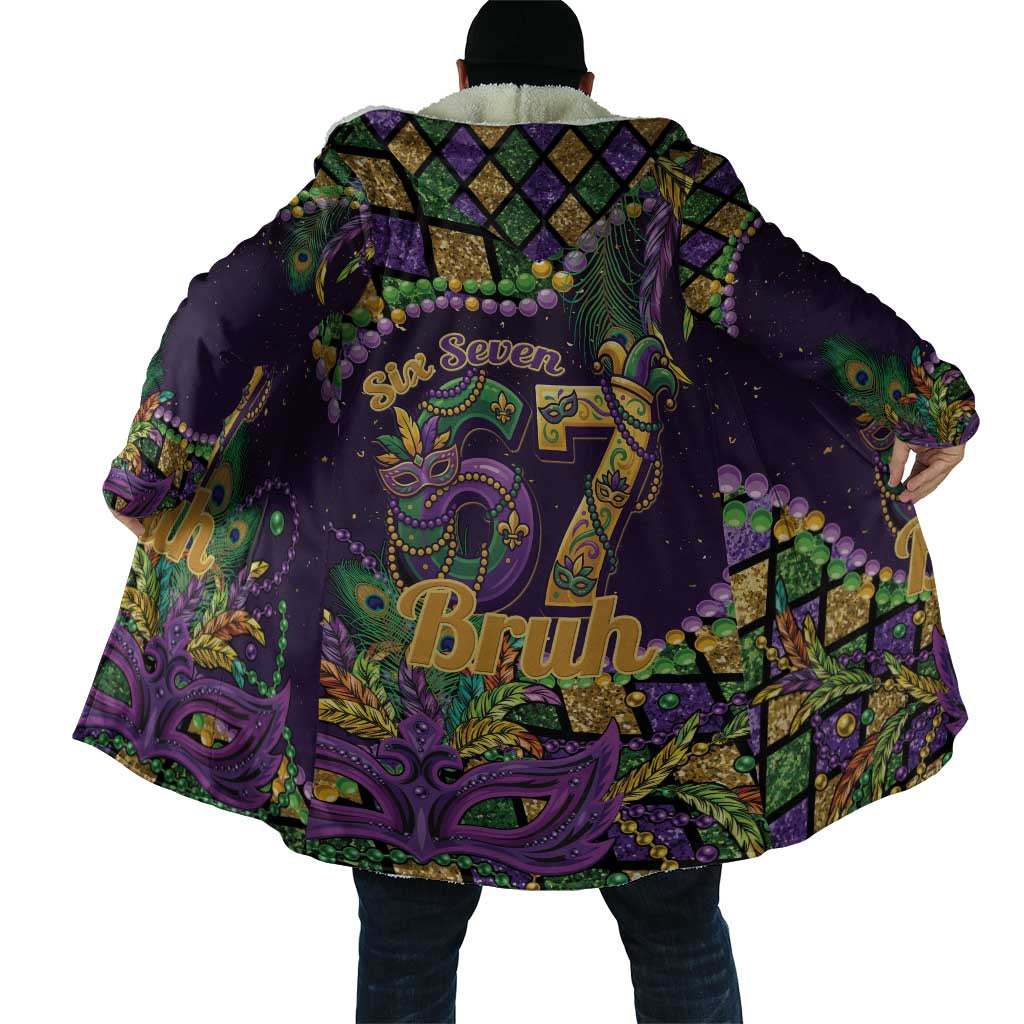 Six Seven Mardi Gras Cloak 67 Carnival Mask Beads - Wonder Print Shop