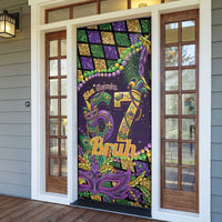 Six Seven Mardi Gras Door Cover 67 Carnival Mask Beads - Wonder Print Shop