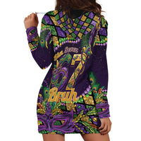 Six Seven Mardi Gras Hoodie Dress 67 Carnival Mask Beads - Wonder Print Shop