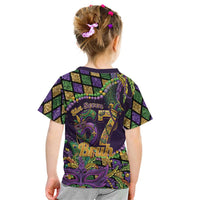 Six Seven Mardi Gras Kid T Shirt 67 Carnival Mask Beads - Wonder Print Shop