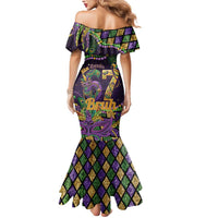 Six Seven Mardi Gras Mermaid Dress 67 Carnival Mask Beads - Wonder Print Shop