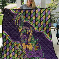 Six Seven Mardi Gras Quilt 67 Carnival Mask Beads - Wonder Print Shop