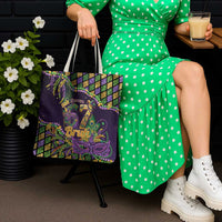 Six Seven Mardi Gras Tote Bag 67 Carnival Mask Beads - Wonder Print Shop
