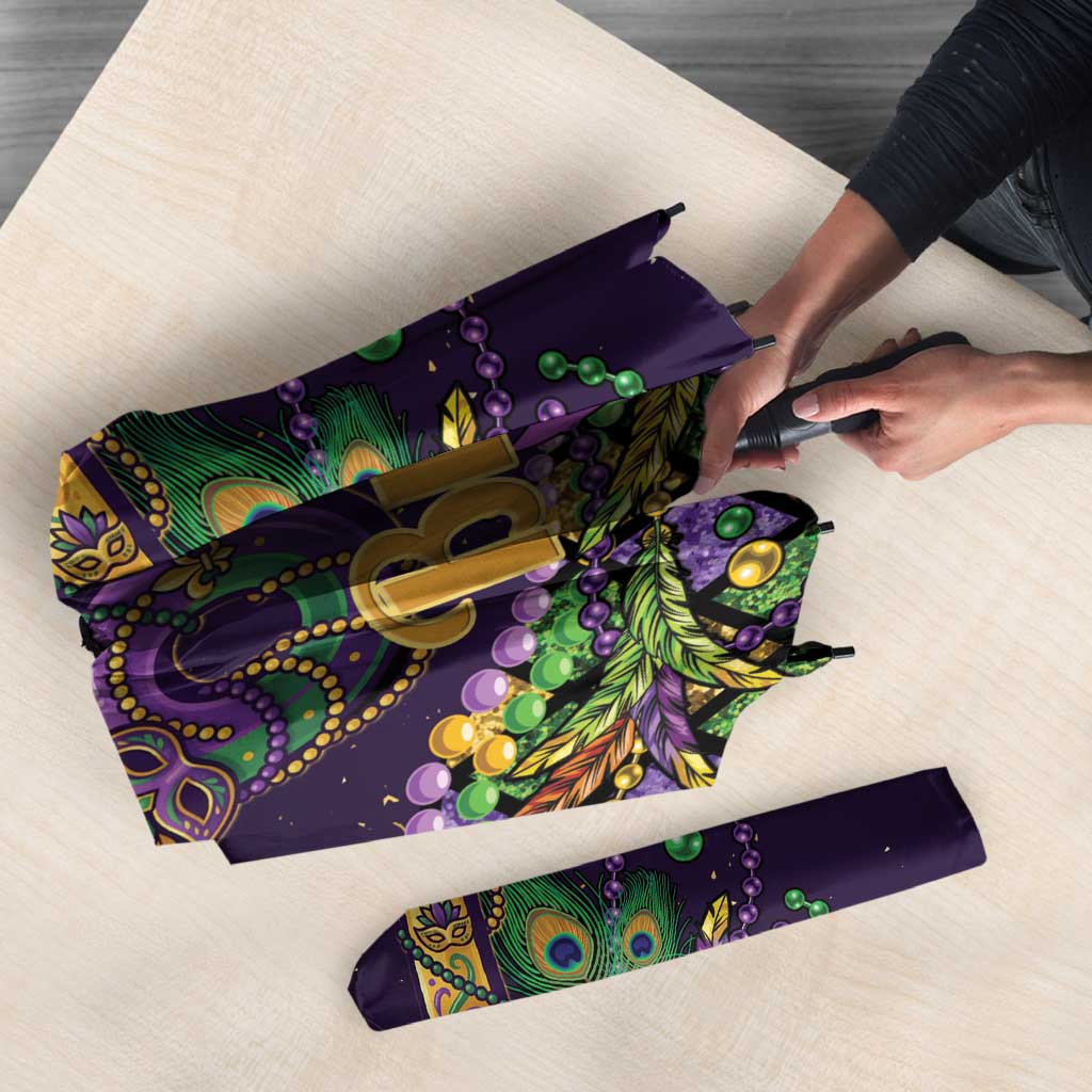 Six Seven Mardi Gras Umbrella 67 Carnival Mask Beads - Wonder Print Shop