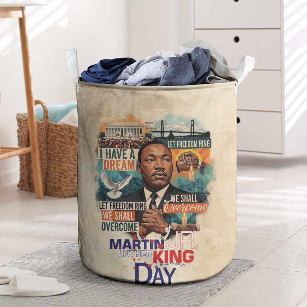 Martin Luther King MLK Laundry Basket I Have a Dream Vintage Art - Wonder Print Shop