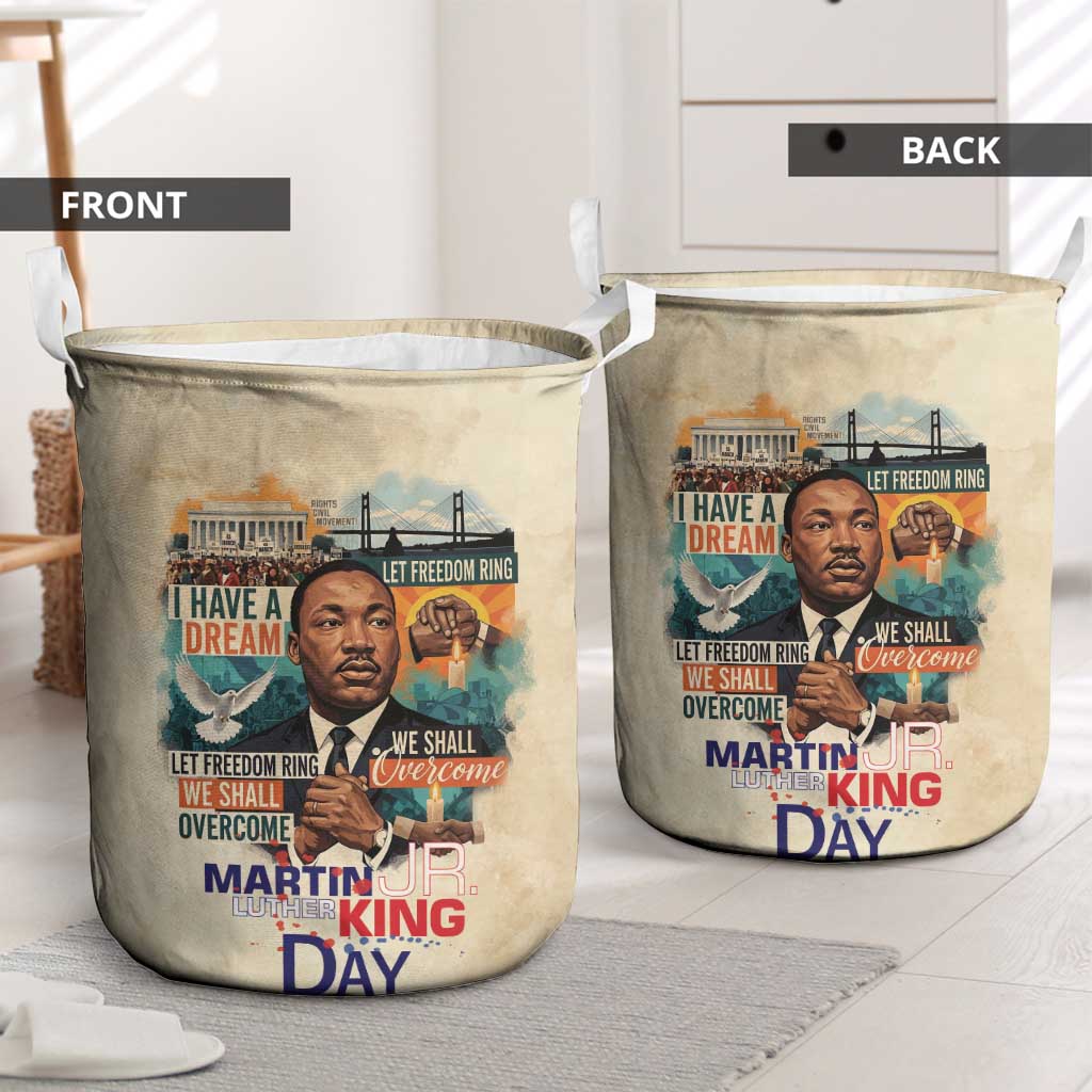Martin Luther King MLK Laundry Basket I Have a Dream Vintage Art - Wonder Print Shop