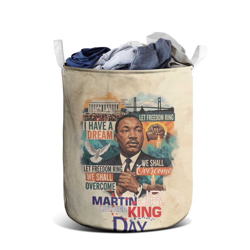 Martin Luther King MLK Laundry Basket I Have a Dream Vintage Art - Wonder Print Shop