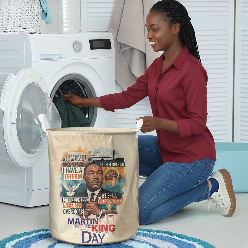 Martin Luther King MLK Laundry Basket I Have a Dream Vintage Art - Wonder Print Shop
