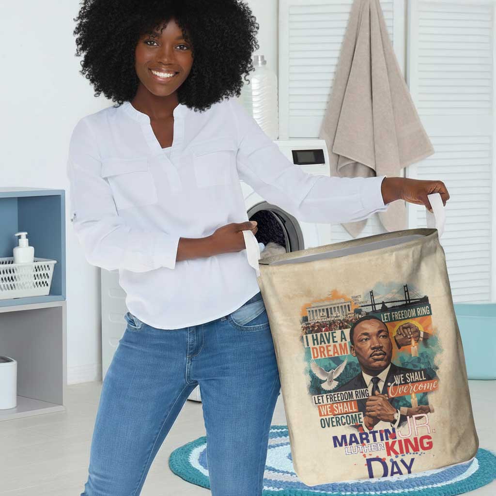 Martin Luther King MLK Laundry Basket I Have a Dream Vintage Art - Wonder Print Shop