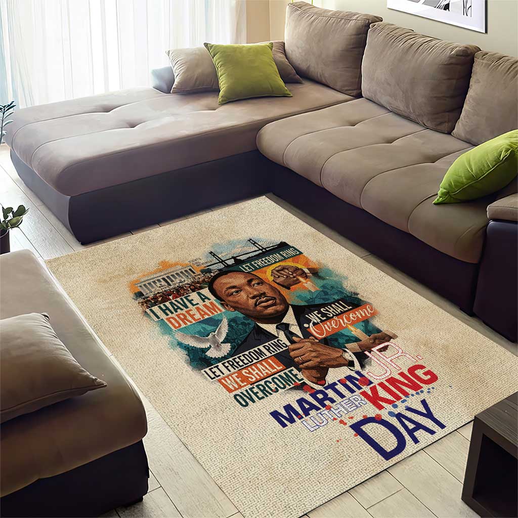 Martin Luther King MLK Area Rug I Have a Dream Vintage Art - Wonder Print Shop
