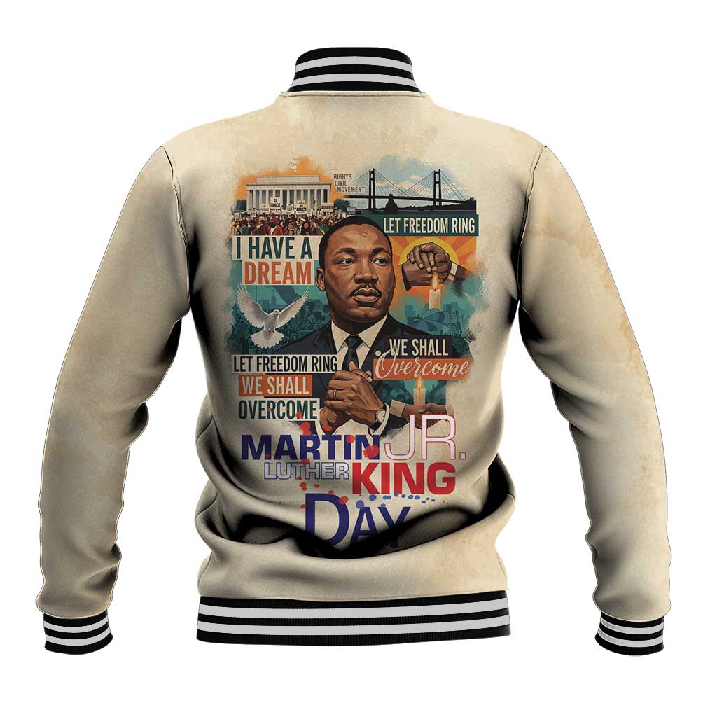 Martin Luther King MLK Baseball Jacket I Have a Dream Vintage Art - Wonder Print Shop
