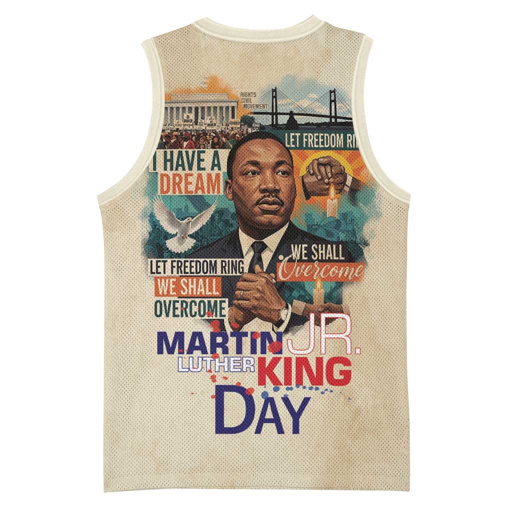 Martin Luther King MLK Basketball Jersey I Have a Dream Vintage Art - Wonder Print Shop
