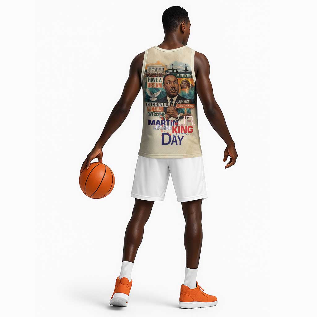 Martin Luther King MLK Basketball Jersey I Have a Dream Vintage Art - Wonder Print Shop