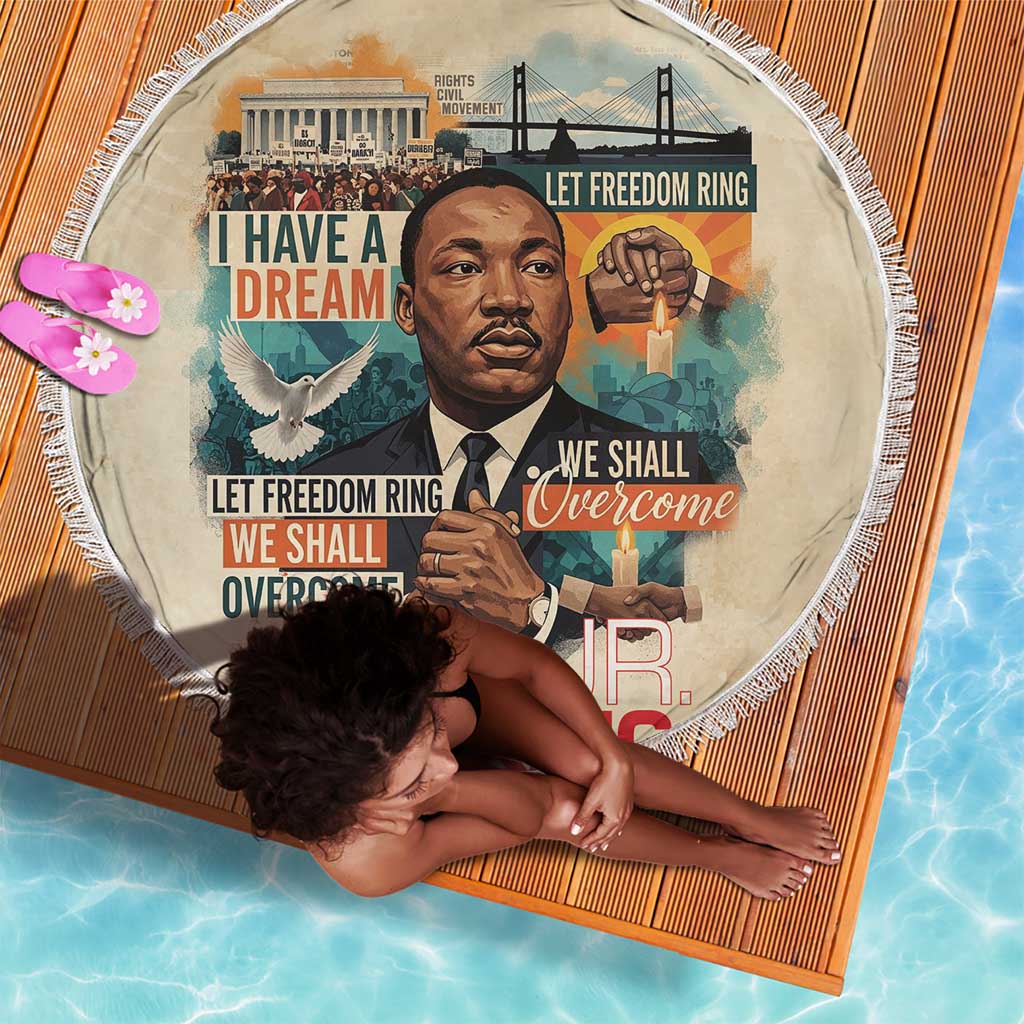 Martin Luther King MLK Beach Blanket I Have a Dream Vintage Art - Wonder Print Shop