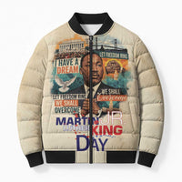 Martin Luther King MLK Bomber Puffer Jacket I Have a Dream Vintage Art - Wonder Print Shop