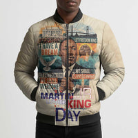 Martin Luther King MLK Bomber Puffer Jacket I Have a Dream Vintage Art - Wonder Print Shop