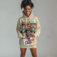 Martin Luther King MLK Hoodie Dress I Have a Dream Vintage Art - Wonder Print Shop