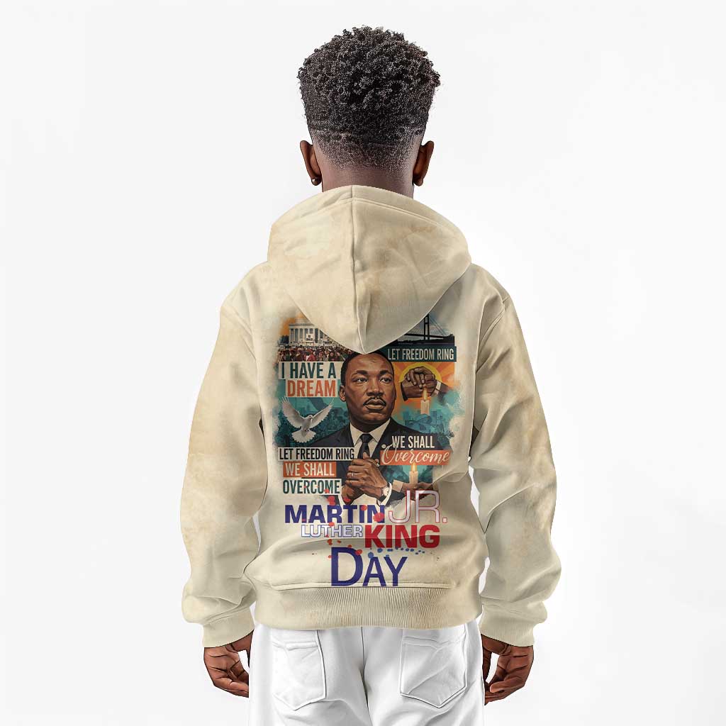 Martin Luther King MLK Kid Hoodie I Have a Dream Vintage Art - Wonder Print Shop