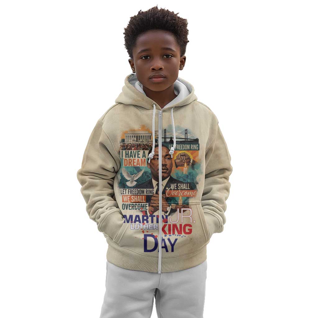 Martin Luther King MLK Kid Hoodie I Have a Dream Vintage Art - Wonder Print Shop