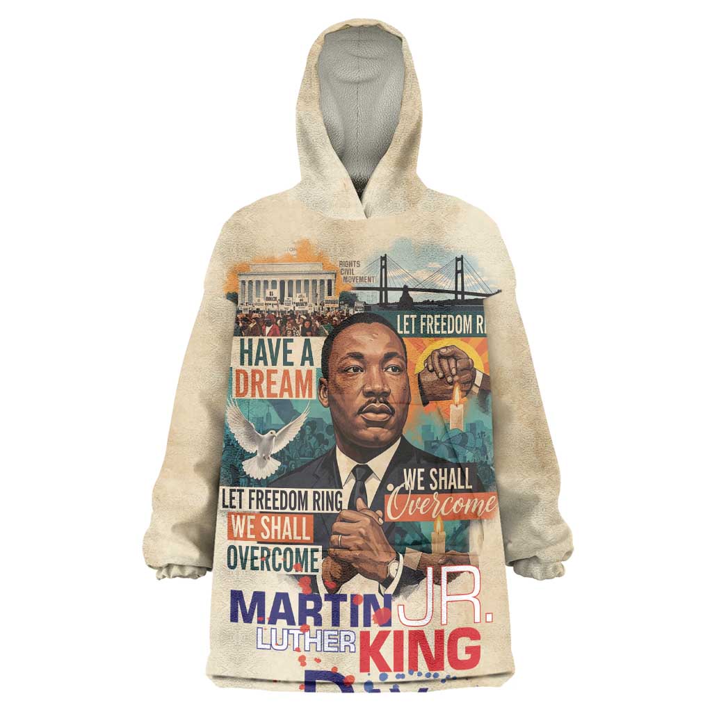 Martin Luther King MLK Kid Wearable Blanket Hoodie I Have a Dream Vintage Art - Wonder Print Shop