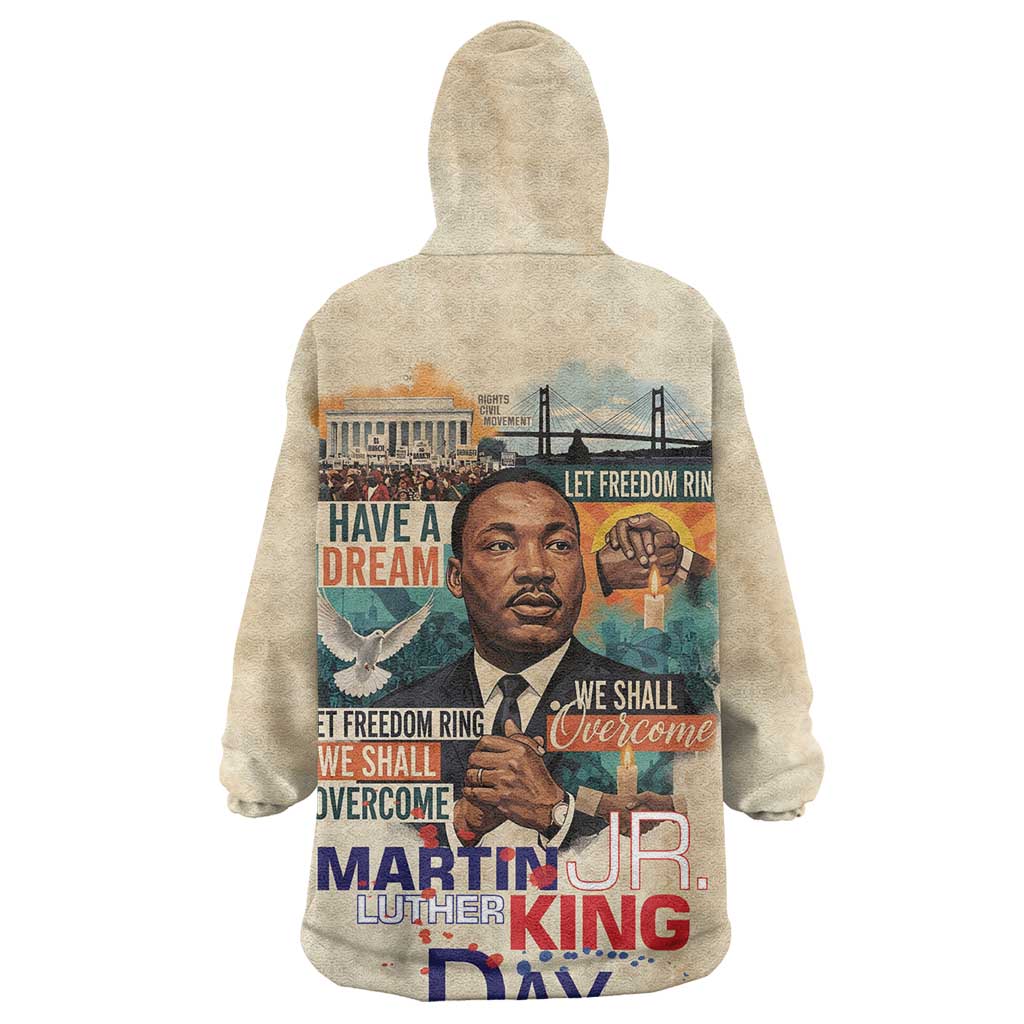 Martin Luther King MLK Kid Wearable Blanket Hoodie I Have a Dream Vintage Art - Wonder Print Shop