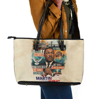 Martin Luther King MLK Leather Tote Bag I Have a Dream Vintage Art - Wonder Print Shop